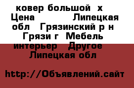 ковер большой 2х3 › Цена ­ 2 000 - Липецкая обл., Грязинский р-н, Грязи г. Мебель, интерьер » Другое   . Липецкая обл.